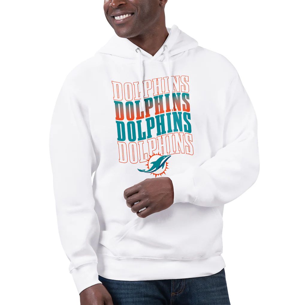 Men 2026 NFL Miami Dolphins White Hoodie hooded style 01-0